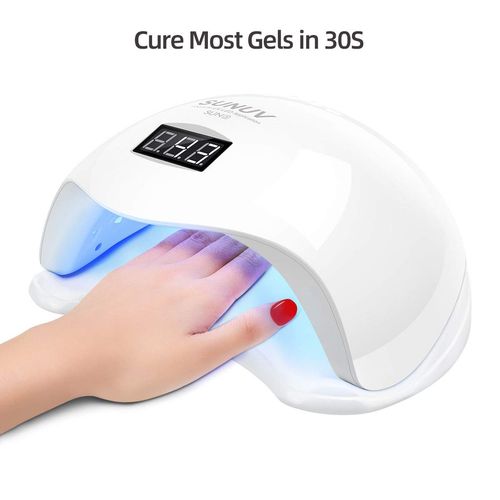 Led UV Nail Lamp, 36W SUNUV Nail Dryer Smart 2.0 for Gel Nail Polish with Timer, Sensor and LCD Screen in Home & Beauty Salon SUN5