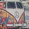 Van VW Split Window Peace Flower Hippie Towel Beach Bath Pool Ocean Palm Tree