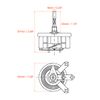 sourcing map 25W 20 Ohm Wirewound Ceramic Potentiometer Variable Rheostat Resistor with Knob