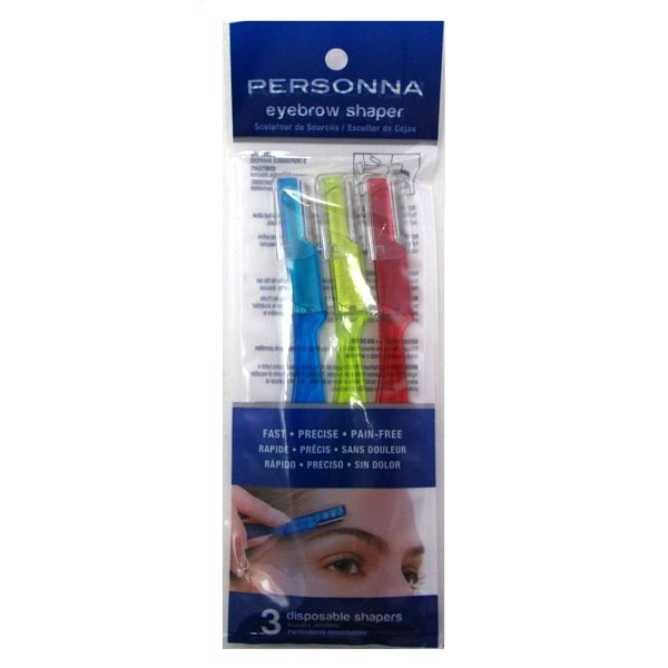 Personna Eyebrow Shapers 3 Count (2 Pack)