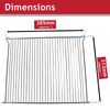 SPARES2GO Wire Grill Shelf Insert Rack for Bosch Oven (385mm x 313mm)