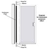Hinge Pin 5/16" Dia. and washer for Continuous Hinge Framed Shower Enclosure