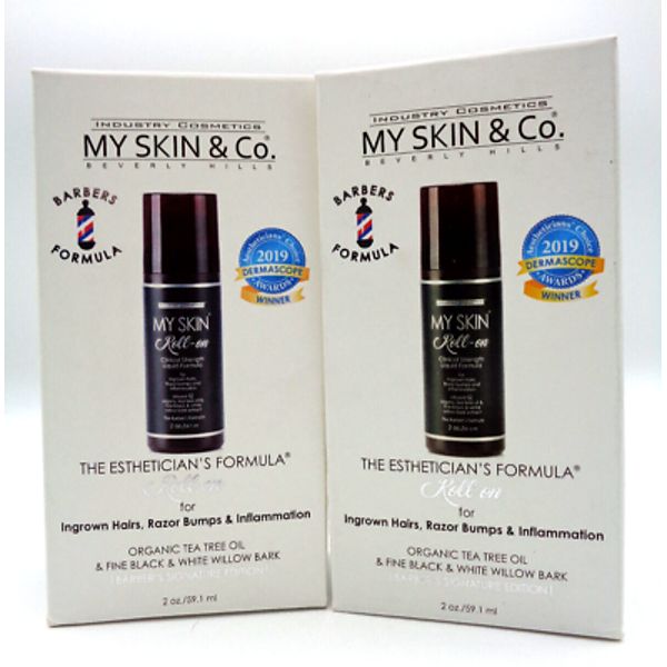 2 x My Skin&Co. Esthetician's Liquid Formula Exfoliating Scrub & Roll On Remover