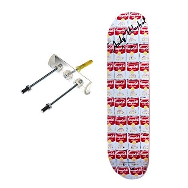 Sk8ology 5-Pack Skateboard Deck Display Rack (Floating, Wall Mount, Simple Style)