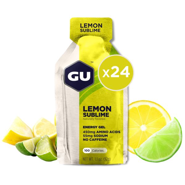 GU Lemon Sublime Flavour Energy Gels - Box of 24