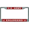 U.S. Army Engineers Chrome License Plate Frame