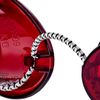 Schmerler Tanning Glasses, Flexible Tanning Goggles Eye Shields, UV Eye Protection Sunglasses for Tanning in the Solarium, Individual Tanning Sun Bed Goggles, The Shades, Elastic Band, Red