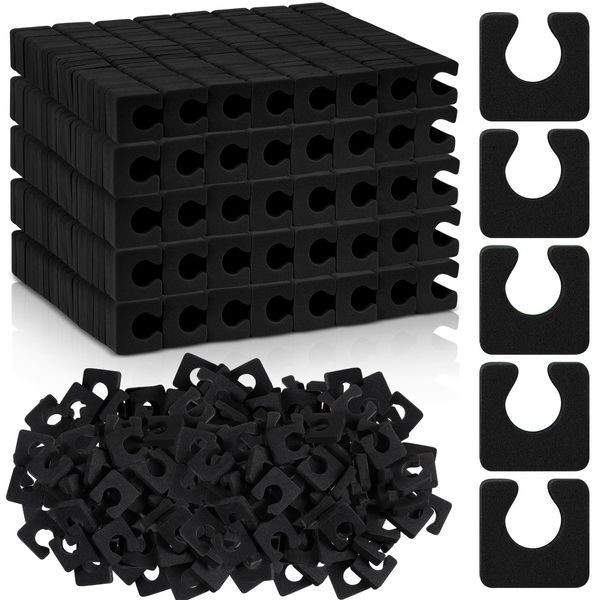 Mumufy 1000 Pcs Individual Pedicure Toe Separators Soft Foam Toe Spacers Comfortable Finger Toe Dividers Pedicure for Women Men Girls Manicure Feet Nail Polish Art Painting Spa (Black)