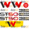 Wacker Neuson  St28, ST31, ST45 or ST50 Compact Loader Decal Set