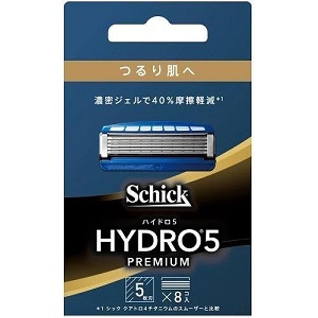 [Schick Japan] Hydro 5 Premium For Smooth Skin Replacement Blades 8 Pieces [Cosmetics]