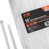 TR Industrial Multi-Purpose Natural Cable Ties, 18 inches, 50 Pack