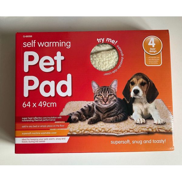 Self warming Pet Pad Brand New 64 x 49 cm