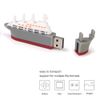 32GB USB Flash Drive Novelty Cruise Ship Shaped Memory Stick External USB Data Storage Thumb Drives