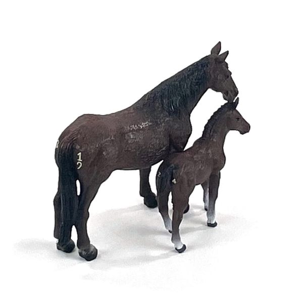 Big Country Toys Horse Mare and Colt Set (6666 Ranch Quarter Horse Mare & Colt)