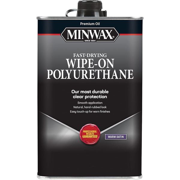 Minwax 40910000 Wipe-On Poly Finish Clear, pint, Satin