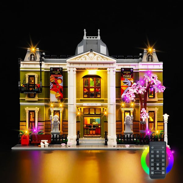 Hilighting Upgraded Led Light Kit for Lego Natural History Museum Building Toy Set, Remote Version Compatible with Lego 10326, Gift Idea for Boys, Girls and Kids (Model Not Included)