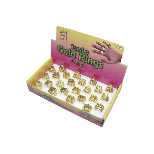 Smiffys 22481 Seal Ring, Assorted Shapes, One Ring