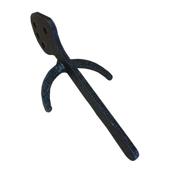 Skull Hooker Trophy Tree Powder-Coated Steel Large Prong - Designed to Hang Larger Skulled Species Such as Elk, Caribou, and Brown Bear Black