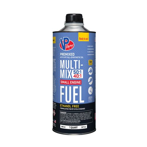 VP Racing Fuels 6815 SEF Multi-Mix 40:1/50:1 Premixed Gas+Oil 2-Cycle Small Engine Fuel, Ready to Use (1 Pack)