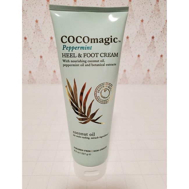 CocoMagic Peppermint Heel & Foot Cream with Coconut Oil 8 oz/227 g