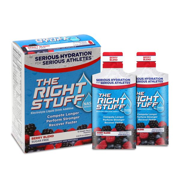 The Right Stuff electrolyte drink concentrate - 10 Pouch Box - Berry Blend