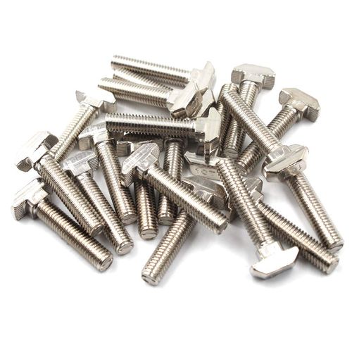 T Bolt Set Screw Bolt Fastener Tool For T-Slotted Aluminum Extrusion Carbon Steel 45 Series M8X40mm 20PCS