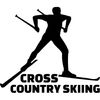 CafePress Cross Country Skiing Rectangle Bumper Sticker Car Decal