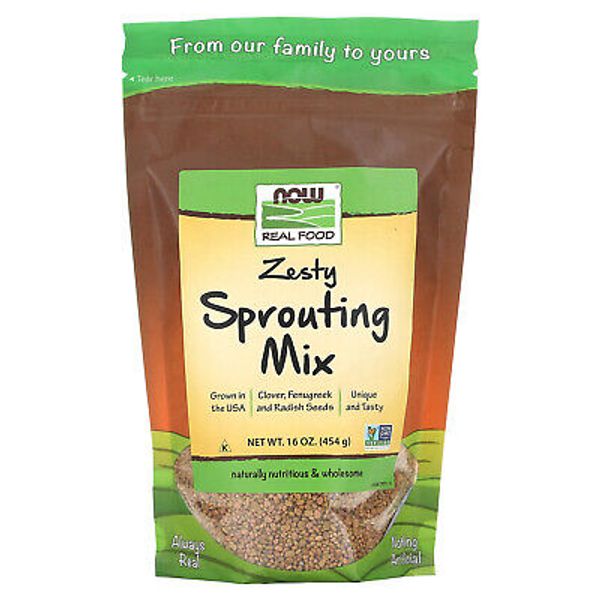 Real Food, Zesty Sprouting Mix, 16 oz (454 g)