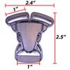 Split Release Buckle - Great for Webbing and Paracord Sling - 5 Pack