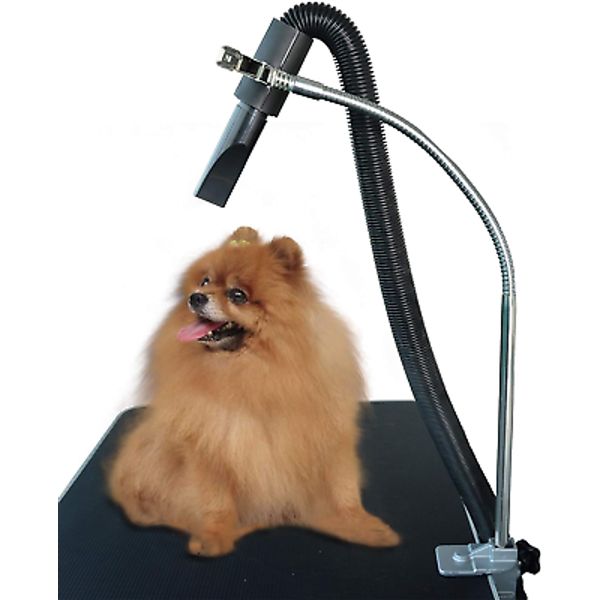 Dog Pet Grooming Table Hair Dryer Stand Hose Tube Holder Hands-Free Stainless St