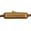 ElekTek Low Profile in-Line Torpedo Switch 2 Amp Use 2 or 3 Core Flex Gold Effect