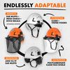 Defender Safety H2 Combo Kit (Vented (Class C) w/Face Shield, Orange)