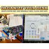 25 x A4 Stud Wallet Folder Clear Plastic Document File With Press Stud Popper with ID holder