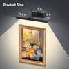24" Picture Lights for Wall Battery Operated with Remote and Timer, Wireless Art