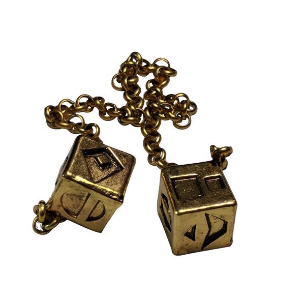 Antiqued Weathered Metal Han Solo Smuggler's Dice with box