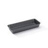 de Buyer - 4708.20 Ribbed Rectangular Cake Tin with Removable Base - 20 x 8 x 2.7 cm - Black