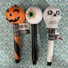 Halloween Solar Pathway Stake Lights Skull Pumpkin Eye 6 Pack 14" NEW
