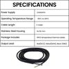 Aideepen 5Pcs Temperature Sensor, 5m Cable Waterproof Temperature Sensor Digital Stainless Steel Temperature Sensor Compatible with Arduino and Raspberry Pi including e-book
