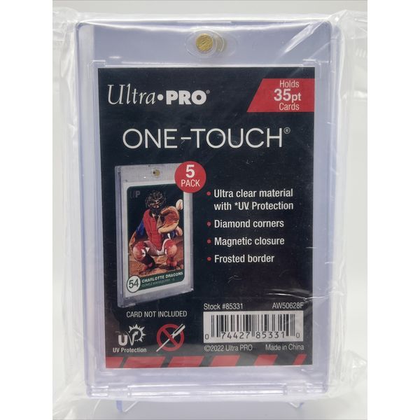 Ultra Pro One-Touch Magnetic Card Holder 35pt Point - 5 PACK