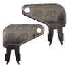 2x Ignition Switch Key Replacement for Cat Caterpillar Equipment Battery Disconnect Plant
