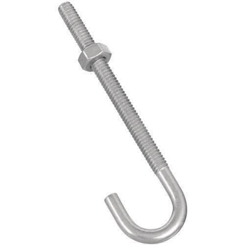 National Hardware® 4" Zinc  J-Bolt with 1/4" Hex Nut N232-892