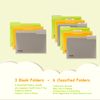 Baby Document Organizer, Baby Briefcase with 9 Folders