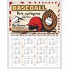 2026 Spiral-bound Wall Calendar (Baseball) - 12 Months Desktop/Wall Calendar/Planner
