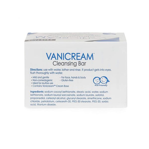 Vanicream Cleansing Bar, 3.9oz Per Bar