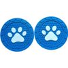BEAGLE CAT Paw Pattern Non-Slip Car Coaster (Blue)