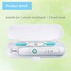 2 Pcs Electric Toothbrush Travel Case, Portable Travel Toothbrush Holder for Oral-B Pro and Other Electric Toothbrush Set by Hovesty (Blue&White)