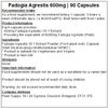 Fadogia Agrestis Extract 600mg - 90 Capsules - Root - Vegan