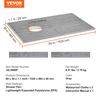 VEVOR Waterproofing Shower Curb Tray Kit 60"x38" w/ Offset Drain Thickened
