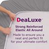 Extra Deep Pocket Fitted Sheet - Queen Size, Deep Pockets for Thick Mattress, Non Slip - Grey