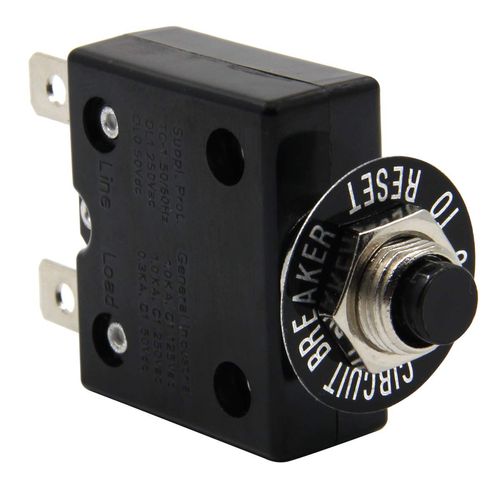 ZOOKOTO 5Pcs 125-250V AC 50V DC Circuit breaker 25A Push Button L1 Series Manual Reset Thermal Circuit Breaker 25A